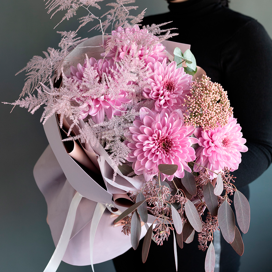 Букет "Розовая дымка"