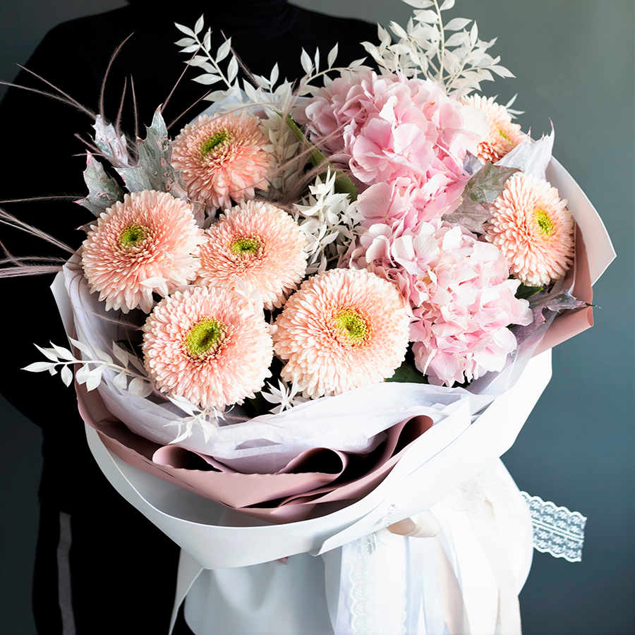 Букет "Розовый восход"