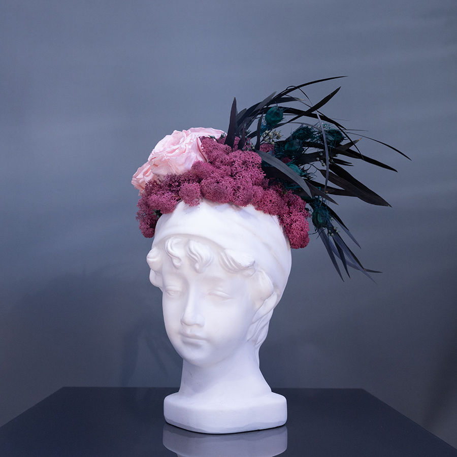 Композиция из стабилизированных цветов "Даная"