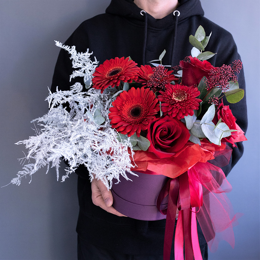 Коробка с цветами "Танго".