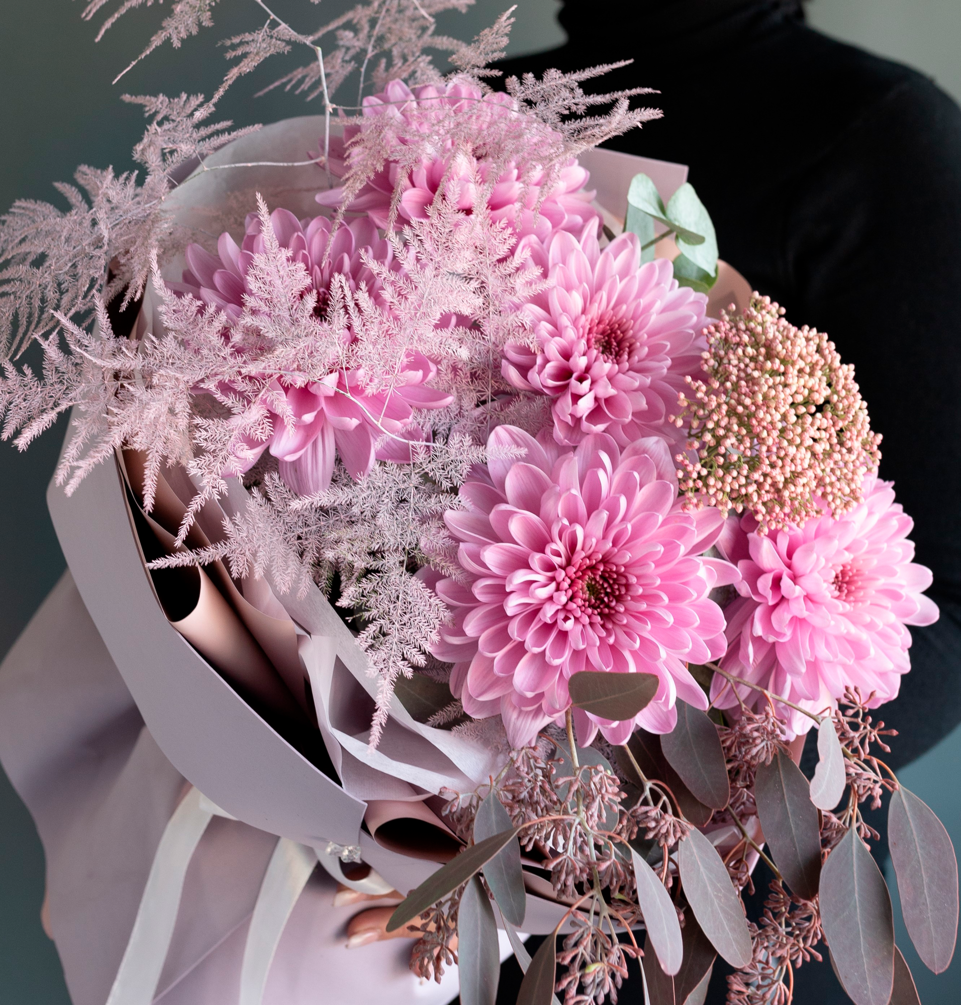 Букет "Розовая дымка"